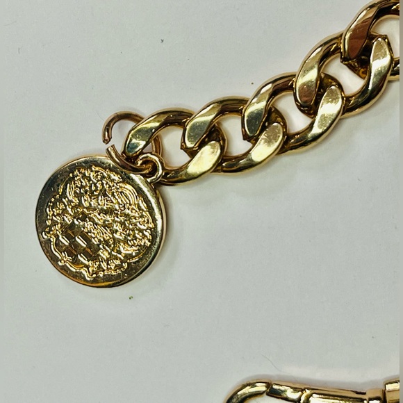 Vince Camuto M/L Embellished Bold Curb Link Chain Belt - Gold - Picture 3 of 9